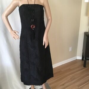 Elegant Black Strapless Dress